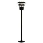 Nordlux Vejers Pedestal Lamp Metal and Glass Black | IP54 - Suitable for E27