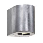Nordlux Canto 2 Wall Light Steel Silver Up & Down 10.6 W 500lm - 830 Warm White