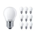 Multipack 10x Philips Corepro LED Lustre E27 Ball Frosted 2.2W 250lm - 827 Extra Warm White | Replaces 25W