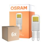 Multipack 6x Osram LED Capsule G9 Clear 1.8W 200lm - 827 Extra Warm White | Replaces 20W