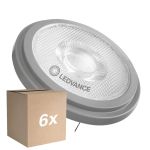 Multipack 6x Ledvance LED spot G53 AR111 7.4W 450lm 24D - 930 Warm White | Best Colour Rendering - Dimmable - Replaces 50W