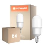 Multipack 6x Osram LED Star Classic E14 Linear Frosted 9W 1050lm - 840 Cool White | Replaces 75W