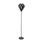 Eglo Floor Lamp Carlton 5 Steel Black | IP20 - Suitable for 1x E27 