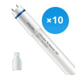 Multipack 10x Philips LED Tube T8 MASTER (EM/Mains) High Output 8W 1050lm - 865 Daylight | 60cm - Replaces 18W