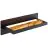 Brilliant Chaumont Wall Light Aluminium Metal Wood Black 8W 930lm - 830 Warm White
