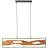 Brilliant Chaumont Pendant Aluminium Metal Wood Black 18W 2300lm - 830 Warm White