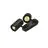 SLV Enola B Wall and Ceiling Light Aluminium Black | Suitable for 2x GU10 