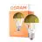 Osram Classic LED E27 Pear Filament Mirror Gold 6.5W 650lm - 827 Extra Warm White | Replaces 50W
