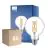 Multipack 6x Philips MASTER Value LED Globe E27 93mm Filament Clear 5.9W 806lm - 922-927 Extra Warm White | Best Colour Rendering - Dimmable - Replaces 60W