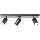Brilliant Jello Ceiling Light Metal Matt Black 13.5W 1035lm - 830 Warm White | Incl. 3x GU10