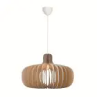 Nordlux Hazo 65 Pendant Wood Brown | Suitable for 1x E27