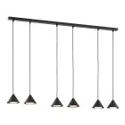 Emibig Pendant Elit Steel Black | Suitable for 6x GX53 - Max 12W