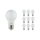 Multipack 10x Noxion Lucent Classic LED E27 Pear Frosted 8W 806lm - 840 Cool White | Replaces 60W