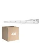 Multipack 4x Ledvance LED Waterproof Batten Damp Proof 58W 8000lm - 840 Cool White | 150cm