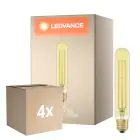 Multipack 4x Ledvance Vintage 1906 LED E27 Tube Gold 4W 400lm - 820 Extra Warm White | Replaces 35W
