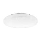 Eglo Wall and Ceiling Light Frania-S Steel White 5.5W 600lm - 830 Warm White | IP20 